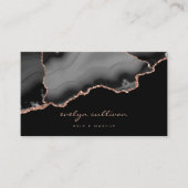 Aquarellschwarz Visitenkarte (Vorderseite)