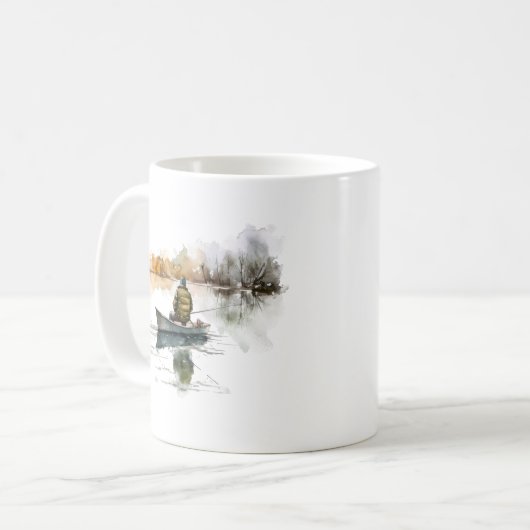 Aquarellsee - Tasse Fischer (Vorderseite Links)