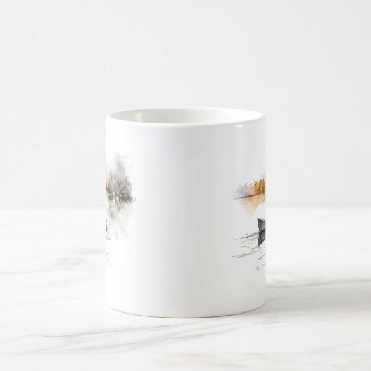 Aquarellsee - Tasse Fischer (Mittel)