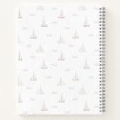 Aquarellsegler Boote Junge/Girl Skatchbook Notizblock (Rückseite)