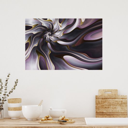 Aquarellseide Poster (Küche)