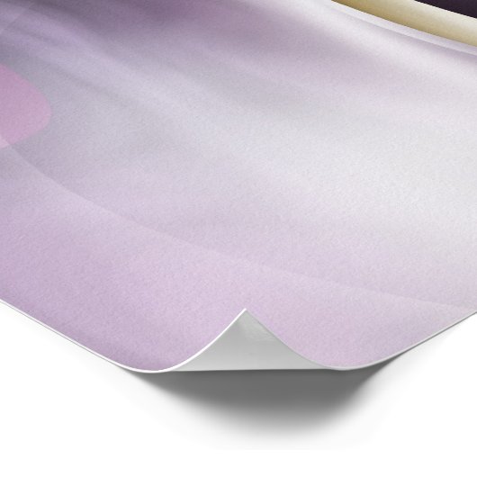 Aquarellseide Poster (Ecke)