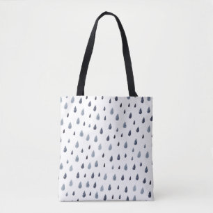 Aquarellseile, Indigo-nahtloses Muster. Tasche