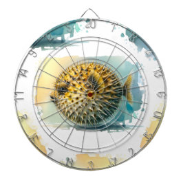 Aquarellserie: Blowfish Dartscheibe