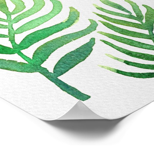 Aquarellsittich Poster (Ecke)