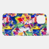 Aquarellsittiche Case-Mate iPhone Hülle (Rückseite (Horizontal))