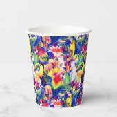 Aquarellsittiche Pappbecher (Rückseite)