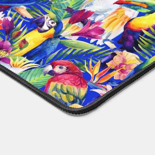 Aquarellsittiche Schreibtischunterlage (Ecke)