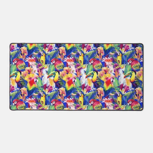 Aquarellsittiche Schreibtischunterlage (Vorderseite)