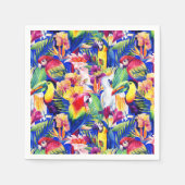 Aquarellsittiche Serviette (Vorderseite)