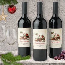 Aquarellskandinavische Blätter Frohe Weihnachten