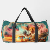 Aquarellsketch Bali Indonesia Tropical | Duffle Bag (Vorderseite)