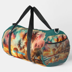 Aquarellsketch Bali Indonesia Tropical   Duffle Bag