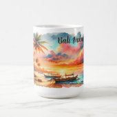 Aquarellsketch Bali Indonesia Tropical | Kaffeetasse (Mittel)