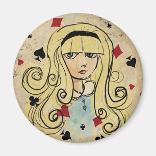 Aquarellskizze Alice Magnet