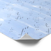 Aquarellskizze der Statue von Athena Poster (Ecke)