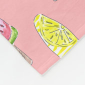 Aquarellskizze leckeres Desserteiscartoo Fleecedecke (Ecke)