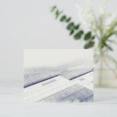 Aquarellskizze Modernes Haus Postkarte (Stehend Vorderseite)