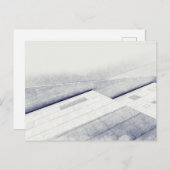 Aquarellskizze Modernes Haus Postkarte (Vorne/Hinten)