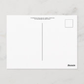 Aquarellskyline von Lissabon Portugal Postkarte (Rückseite)