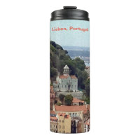 Aquarellskyline von Lissabon Portugal