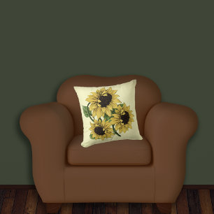 Aquarellsonne von MCFUL Kissen - Reversible