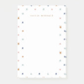 Aquarellsonnen in Erdtönen Post-it Klebezettel (Vorderseite)