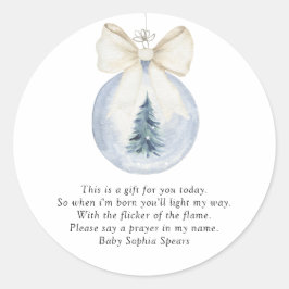 Aquarellspielzeug - Gebete für das Baby Runder Aufkleber