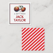 Aquarellsportboten Personalisierte Geschenkverpack Mitteilungskarte (Vorne/Hinten)