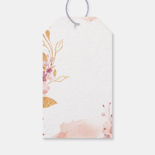 Aquarellspritzch Erste heilige Kommune Vielen Dank Geschenkanhänger (Rückseite)