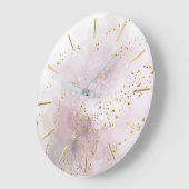 Aquarellspritze | IMITATE GLITZER Große Wanduhr (Winkel)