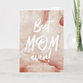 Aquarellspritze Mama, die beste Tageskarte für Mut Karte (Vorderseite)