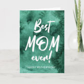 Aquarellspritze Mama, die beste Tageskarte für Mut Karte (Vorderseite)