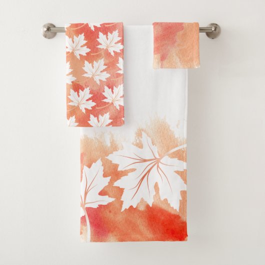 Aquarellspülen und Monogramm Badhandtuch Set (Insitu)