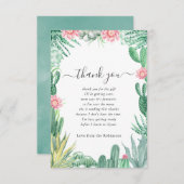 Aquarellspülmittel Babydusche Dankeskarte (Vorne/Hinten)