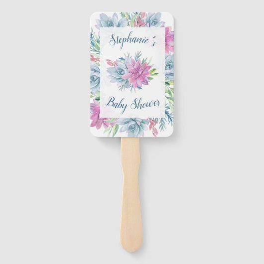 Aquarellspülmittel Babydusche Fächer (Rückseite)