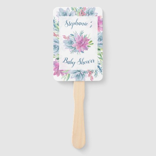 Aquarellspülmittel Babydusche Fächer (Vorderseite)