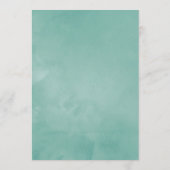 Aquarellspülmittel Babydusche Hinweiskarte (Rückseite)