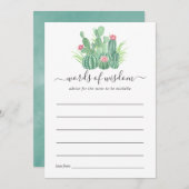 Aquarellspülmittel Babydusche Hinweiskarte (Vorne/Hinten)