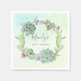 Aquarellspülmittel Babydusche Serviette