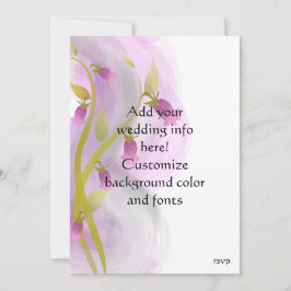 Aquarellspülungen Hochzeitsfeiern - Rosa Blume