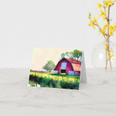 Aquarellstall individuell anpassbar karte (Gelbe Blume)