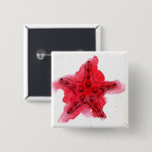 AquarellStarfish Button (Vorne & Hinten)