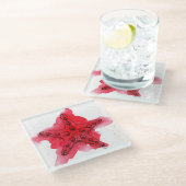 AquarellStarfish Glasuntersetzer (Schrägansicht)