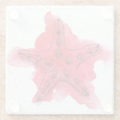 AquarellStarfish Glasuntersetzer (Rückseite)