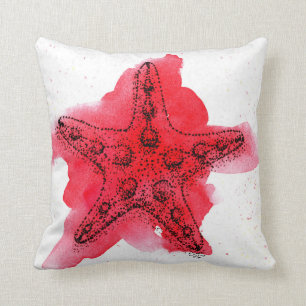 AquarellStarfish Kissen