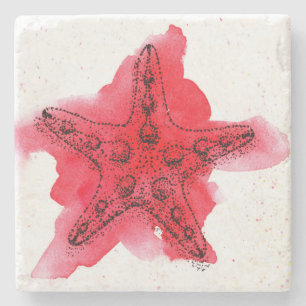 AquarellStarfish Steinuntersetzer