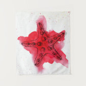 AquarellStarfish Wandteppich (Vorderseite)