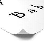 Aquarellstars Baby Dusche Willkommenspender Poster (Ecke)