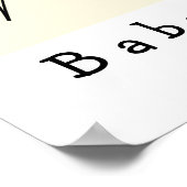 Aquarellstars Baby Dusche Willkommenspender Poster (Ecke)